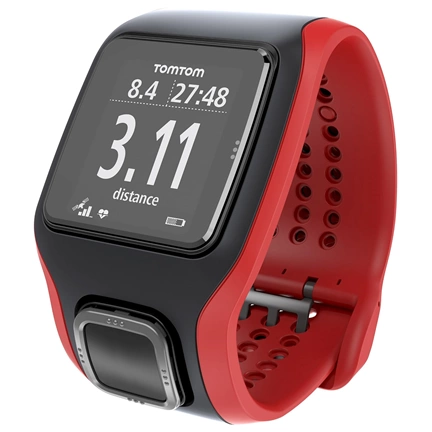 TomTom Multi-Sport Cardio GPS okosóra - fekete/piros