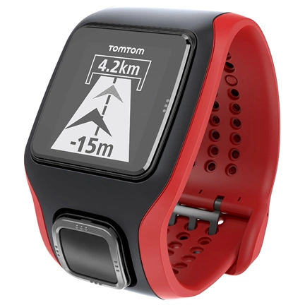 TomTom Multi-Sport Cardio GPS okosóra - fekete/piros