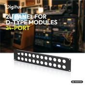 Digitus 2U rack panel for 24 x D-Type modules
