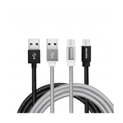ADATA cable USB type-A , charge and sync data on Android, silver
