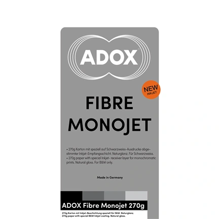 ADOX FIBRE MONOJET SILK (270 g) - Természetes fényű (Natural Gloss) 21x29,7 CM (8,26x11,69 INCH) / 25 lap