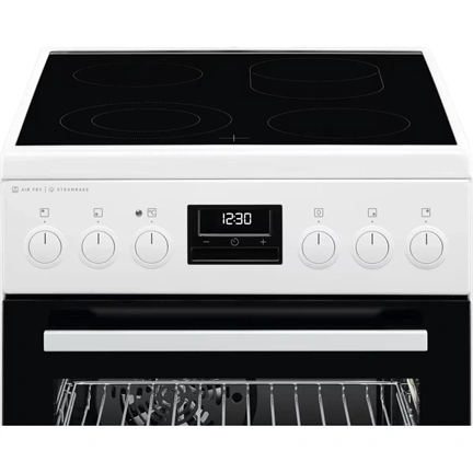 AEG CCB56491BW SteamBake kerámialapos tűzhely gőzfunkcióval, AirFry