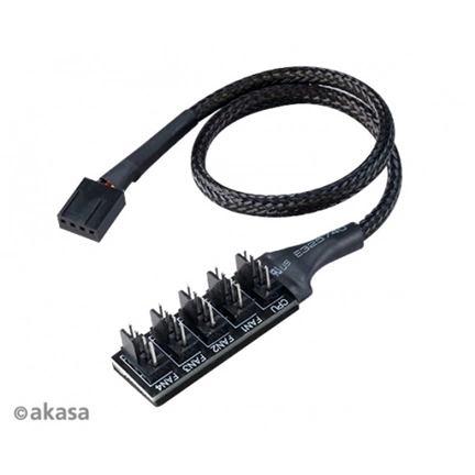 AKASA 5 Fan PWM Splitter Hub Cable