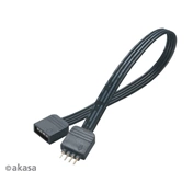 AKASA RGB LED hosszabbító kábel 4 pin 50cm AK-CBLD01-50BK