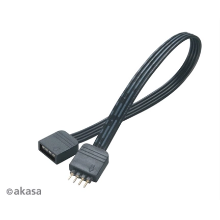 AKASA RGB LED hosszabbító kábel 4 pin 50cm AK-CBLD01-50BK