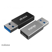 AKASA USB Type-A M to Type-C F 2pk