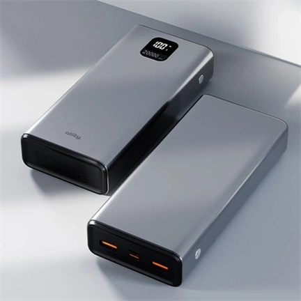 ALLITY APB-100 20000 mAh, QC 22.5W powerbank, szürke