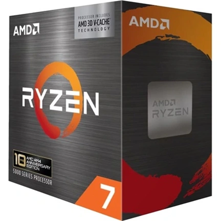 AMD Ryzen 7 5800X3D 10th Anniversary Edition processzor - AM4, 3,4/4,5GHz, 8C/16T, 105W dobozos