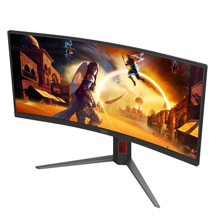 AOC CU34G4Z ultraszéles ívelt 1500R WQHD VA 0,3ms 240Hz állítható magasságú állvány