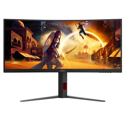 AOC CU34G4Z ultraszéles ívelt 1500R WQHD VA 0,3ms 240Hz állítható magasságú állvány