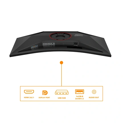 AOC CU34G4Z ultraszéles ívelt 1500R WQHD VA 0,3ms 240Hz állítható magasságú állvány