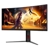 AOC CU34G4Z ultraszéles ívelt 1500R WQHD VA 0,3ms 240Hz állítható magasságú állvány