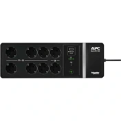 APC Back-UPS, 1050VA/600W falra rögzíthető, 230V, 8db Schuko CEE 7/3 kimenet, USB Type A+C port, cserélhető akkumulátor