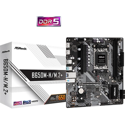 ASRock B650M-H/M.2+ – AM5 DDR5 6400+
