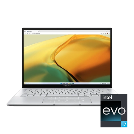 ASUS CONS NB ZenBook UX3402VA-KM501W 14,0" 2.8K OLED, i7-13700H, 16GB, 1TB M.2, INT, WIN11H, Ezüst
