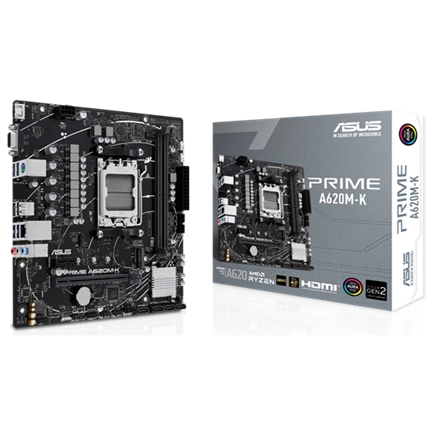 ASUS PRIME A620M-K AM5 AMD A620 mATX alaplap
