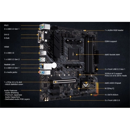 ASUS TUF Gaming A520M-Plus II