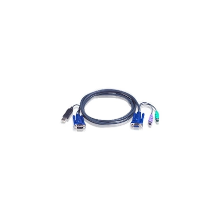 ATEN CONSOLE Kábel PS/2 sw.- USB KVM 3m