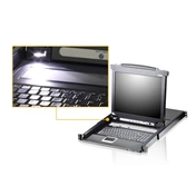 ATEN KVM Konzol LCD 19" + Switch 8PC CL5708N
