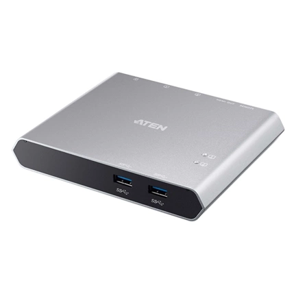 ATEN US3310 2-Port USB-C Gen 1 Dock Switch with Power Pass-through