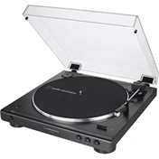 AUDIO TECHNIKA AT-LP60XBTBK szíjhajtású lemezjátszó, BT, teljesen automatikus működtetésű, fekete