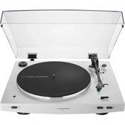 AUDIO TECHNIKA AT-LP60XBTWH szíjhajtású lemezjátszó, BT, teljesen automatikus működtetésű, fehér