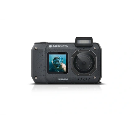 AgfaPhoto Realishot WP9500 vízálló digitális fényképezőgép, dupla kijelző, fekete
