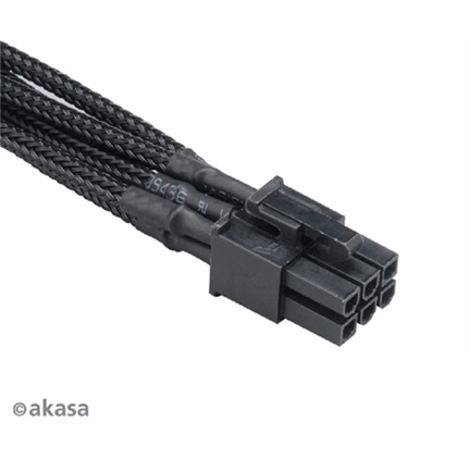 Akasa Flexa V6 - 6 tűs VGA tápkábel hossz. 40cm