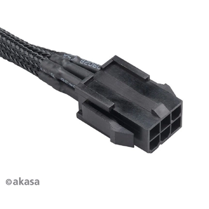 Akasa Flexa V6 - 6 tűs VGA tápkábel hossz. 40cm