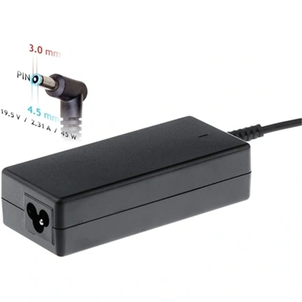 Akyga AK-ND-69 HP / Compaq töltő 19.5V / 2.31A 45W 4.5 x 3.0 mm + pin