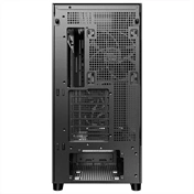 Antec Flux számítógépház - edzett üveg, prémium fa keret, 5db PWM ventilátor, E-ATX, fekete