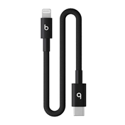 Apple Beats USB-C – Lightning szőtt borítású rövid kábel (20 cm) – fotonfekete