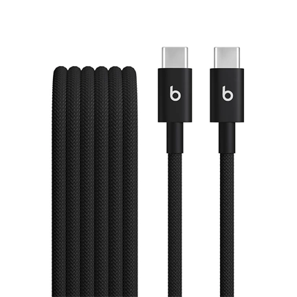 Apple Beats USB-C – USB-C szőtt borítású kábel (1,5 m) – fotonfekete