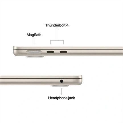 Apple MacBook Air notebook 13,6" M5 (10 magos CPU, 10 magos GPU), 24GB, 1TB SSD – ezüst