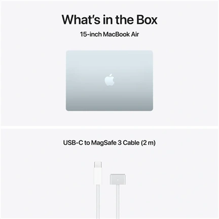 Apple MacBook Air notebook 15,3" M5 (10 magos CPU, 10 magos GPU), 16GB, 512GB SSD – égkék