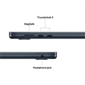 Apple MacBook Air notebook 15,3" M5 (10 magos CPU, 10 magos GPU), 16GB, 512GB SSD – éjfekete