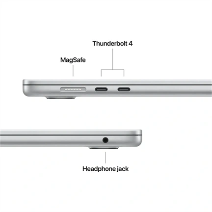 Apple MacBook Air notebook 15,3" M5 (10 magos CPU, 10 magos GPU), 24GB, 1TB SSD – ezüst