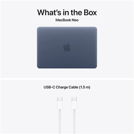 Apple MacBook Neo notebook 13" A18 Pro (6 magos CPU, 5 magos GPU), 8GB, 512GB SSD – indigó