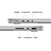 Apple MacBook Pro notebook 14" M5 Pro (10 magos CPU, 16 magos GPU), 24GB, 2TB SSD – ezüst