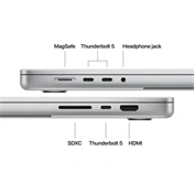 Apple MacBook Pro notebook 16" M5 Max (18 magos CPU, 40 magos GPU), 48GB, 2TB SSD – ezüst