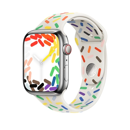 Apple Watch 45mm Szíj: Pride Edition Sport Szíj - S/M