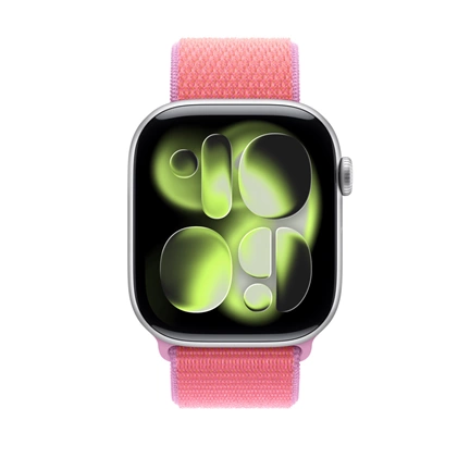 Apple Watch 46mm-es sportpánt, élénk guava Sport Loop