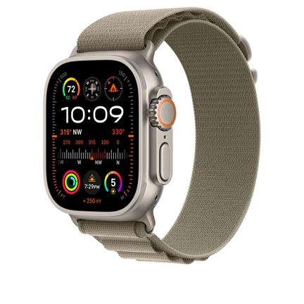 Apple Watch 49mm Szíj: Olive Alpine Loop - Medium