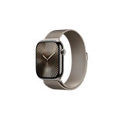 Apple Watch S10 Cellular 46mm Natural Titanium Case with Natural Milanese Loop - S/M Okosóra Apple Watch S10 Cellular 46mm Natural Titanium Case with Natural Milanese Loop - S/M Okosóra