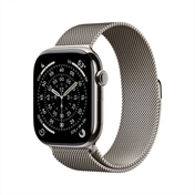 Apple Watch S11 okosóra – Cellular (42mm) natúr titánium tok, natúr milánói szíjas