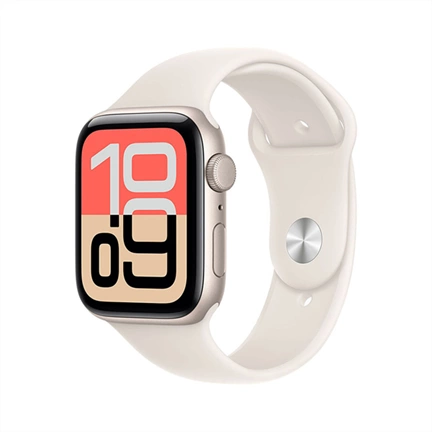 Apple Watch SE3 okosóra – GPS-es (40mm) csillagfény alumínium tok, csillagfény S/M sportszíjas