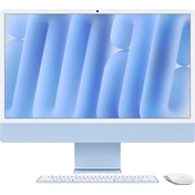 Apple iMac 24"4,5K Retina/M4 chip 10 magos CPU és GPU/16GB/256GB SSD/kék All-in-One asztali számítógép
