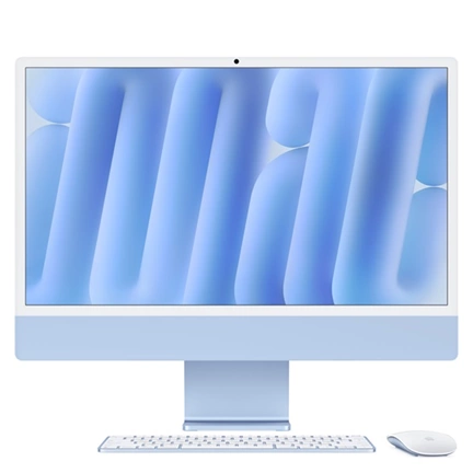 Apple iMac 24"4,5K Retina/M4 chip 10 magos CPU és GPU/16GB/512GB SSD/kék All-in-One asztali számítógép