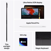 Apple iPad Pro (2024) 13" 512GB Wi-Fi normál üveg asztrofekete