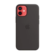 Apple iPhone 12 mini MagSafe Black fekete szilikon tok
